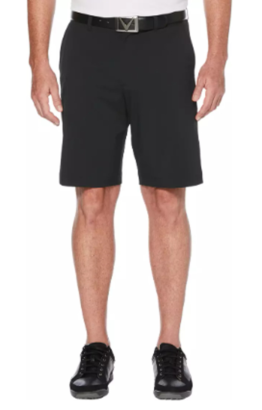 New Callaway 9" Flat Front Golf Shorts, Black Size 38